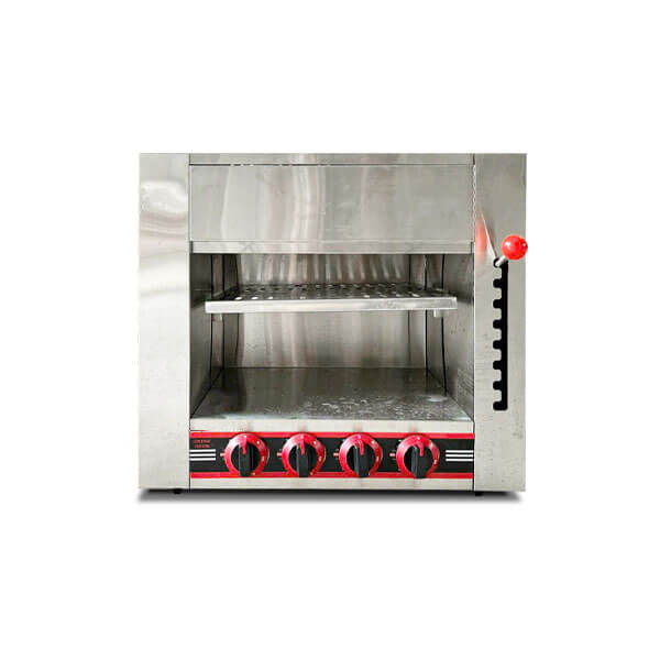 Lò nướng Salamander dùng gas 4 họng đốt