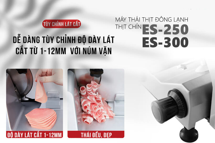 Máy Cắt Thịt Đông Lạnh & Thịt Chín ES-300