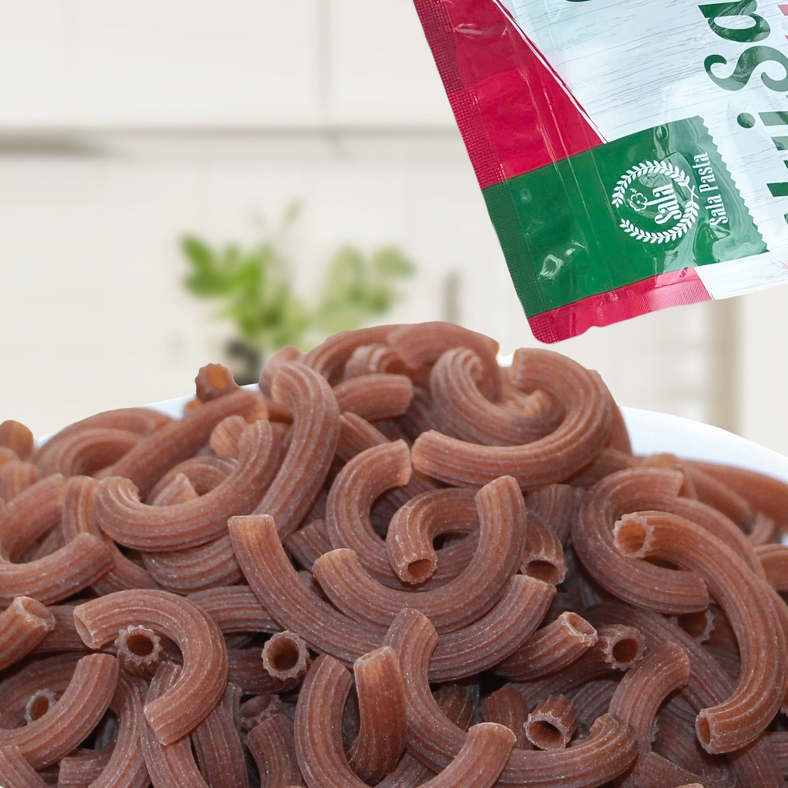 Nui Sala gạo lứt hình ống