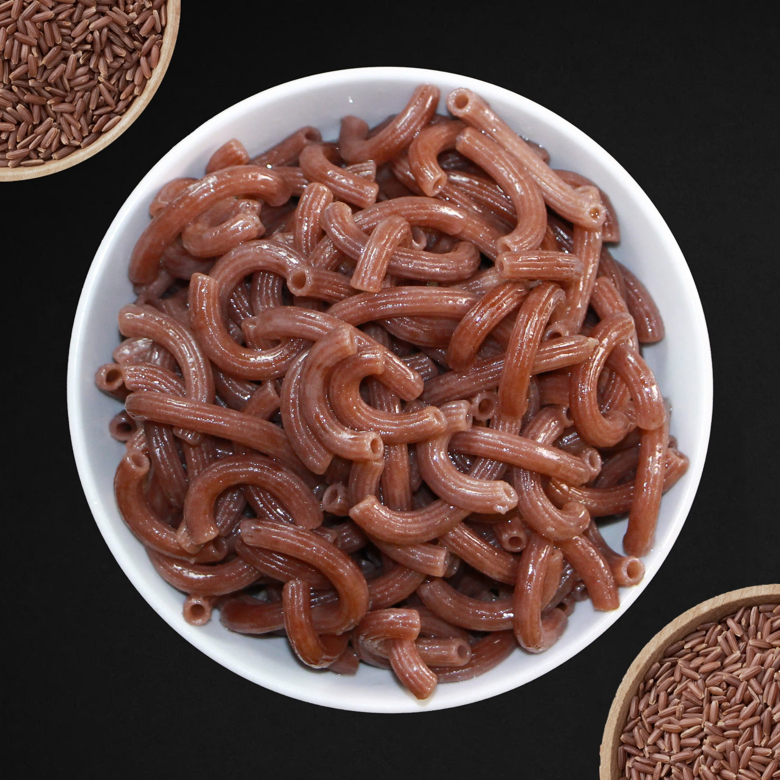 Nui Sala gạo lứt hình ống