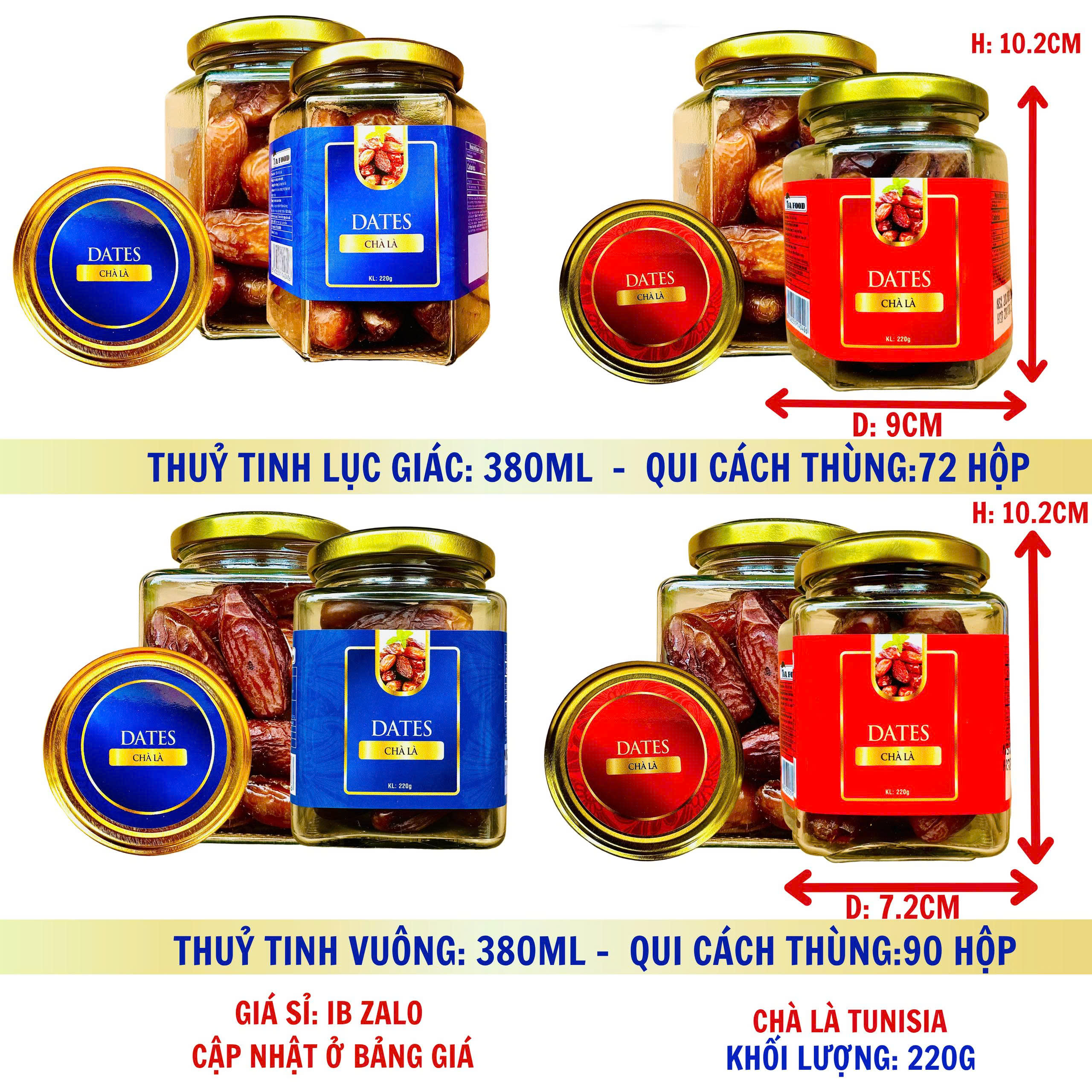 Chà là - tuy ni di- hộp nắp vặn 220g