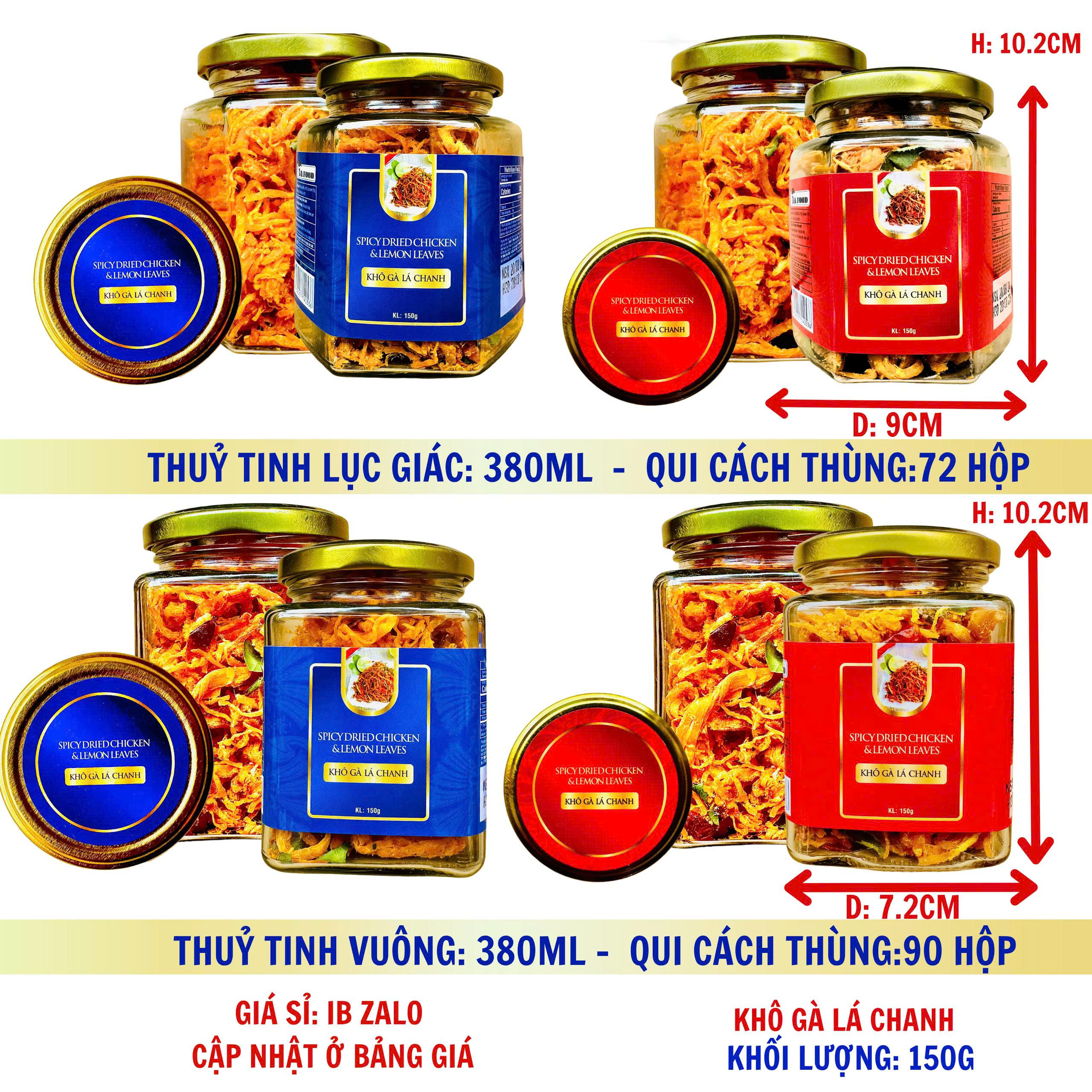 Khô gà - hộp nắp vặn 150g