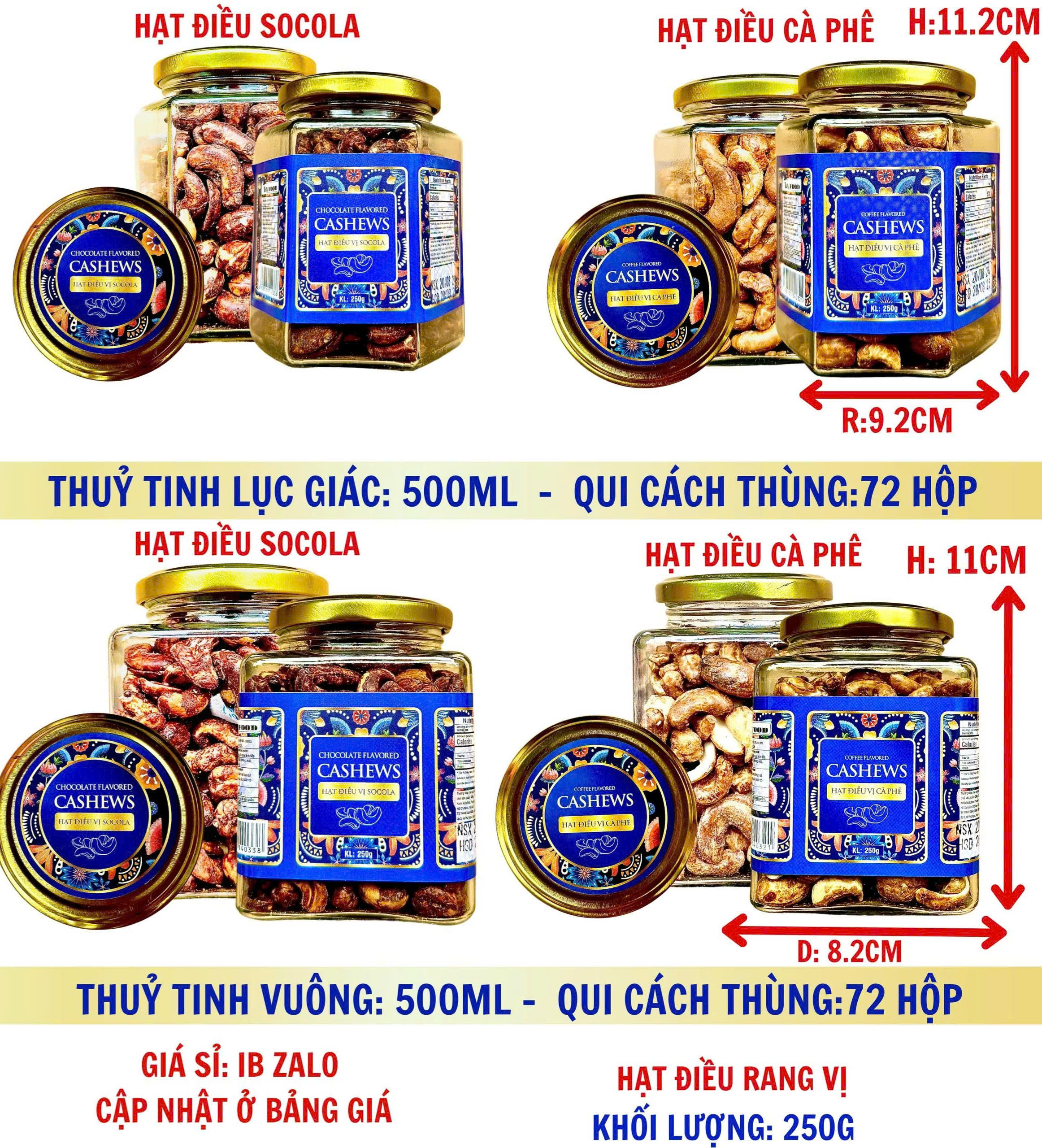 Hạt Điều rang vị -  250g