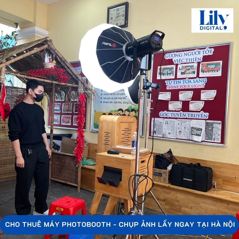 Thuê photobooth trọn gói in ảnh nhanh
