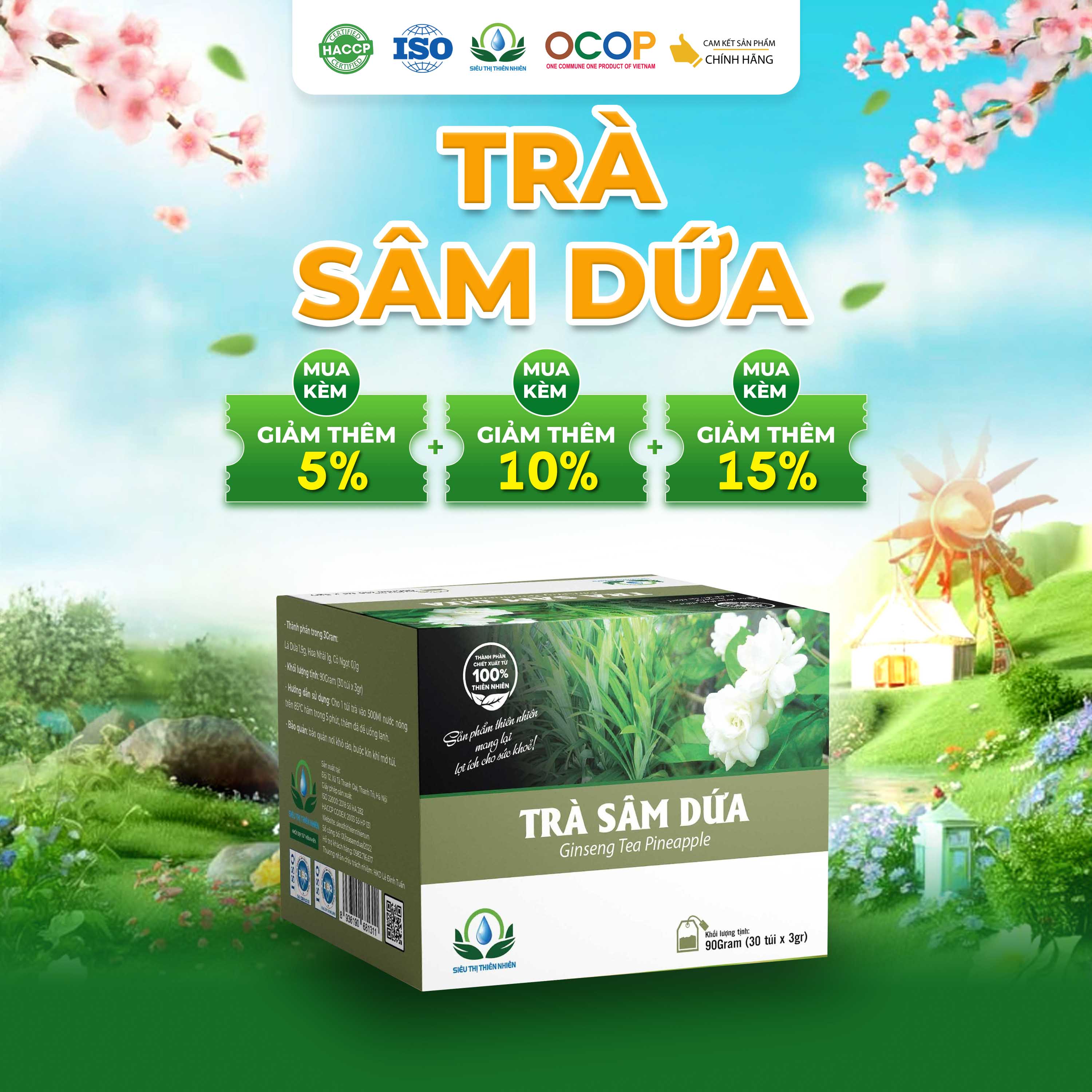 Trà Sâm dứa