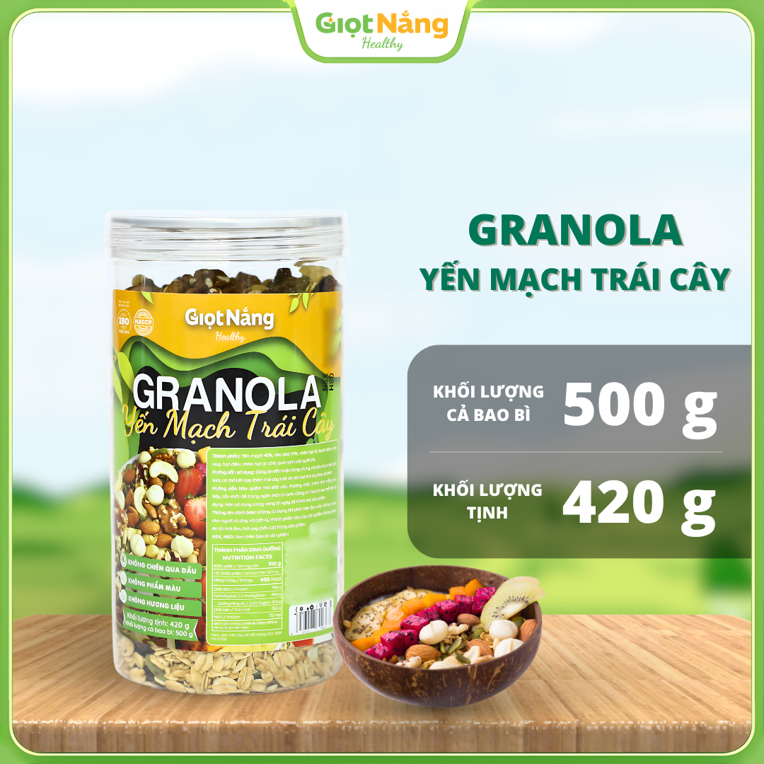 Granola Yến Mạch Trái Cây 420 g