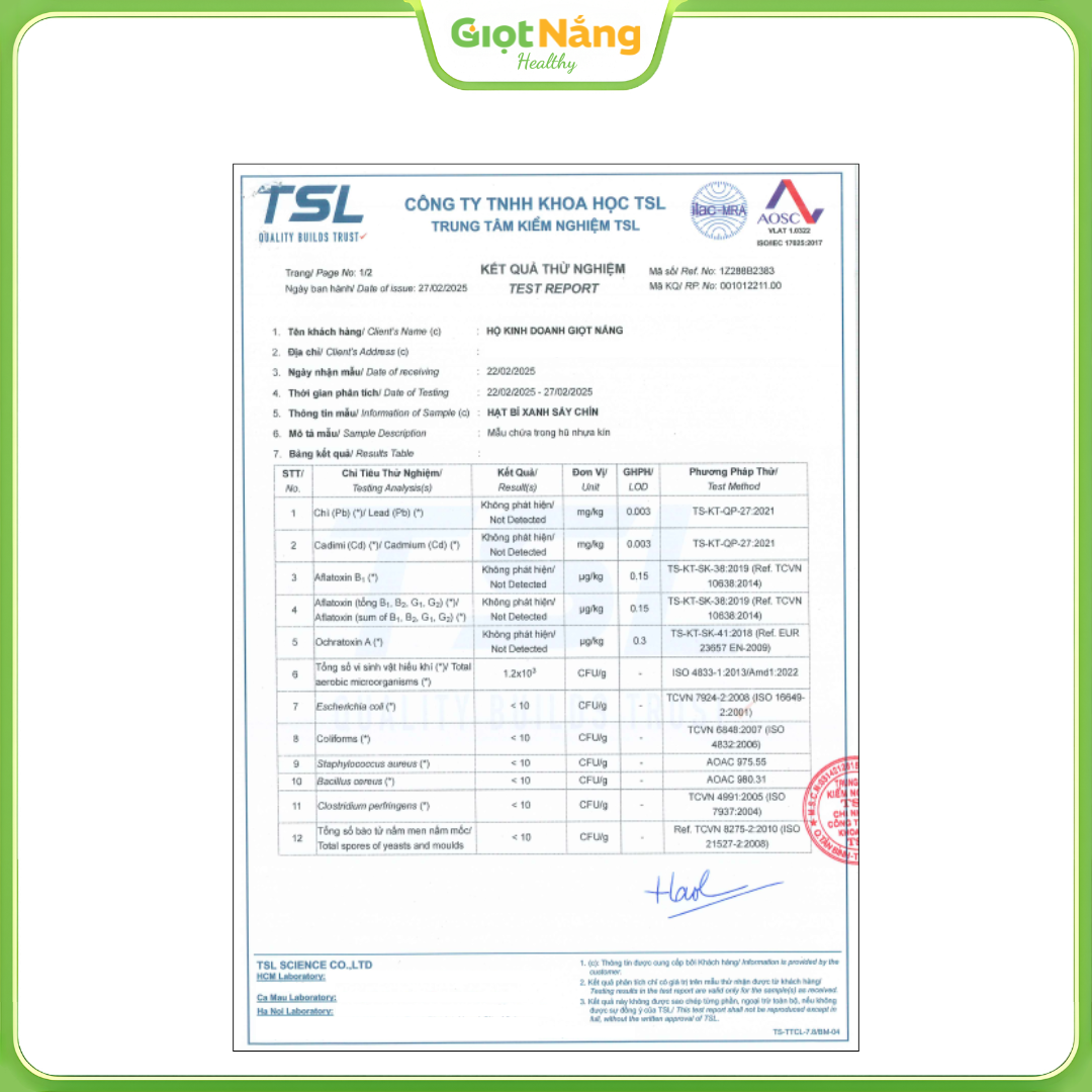 Hạt Bí Xanh Sấy Chín 420 g