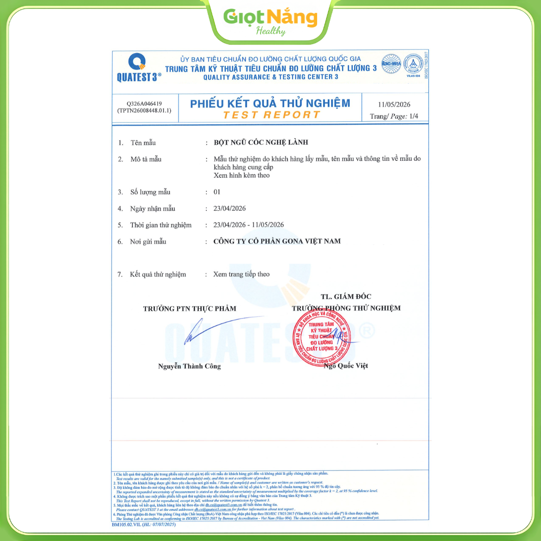 Bột Ngũ Cốc Nghệ Lành 350 g