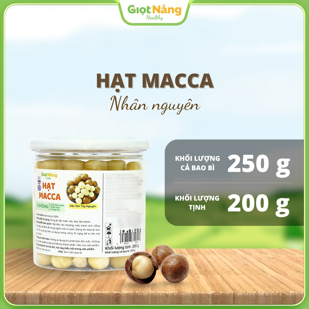 Hạt Macca Nhân Nguyên 200 g