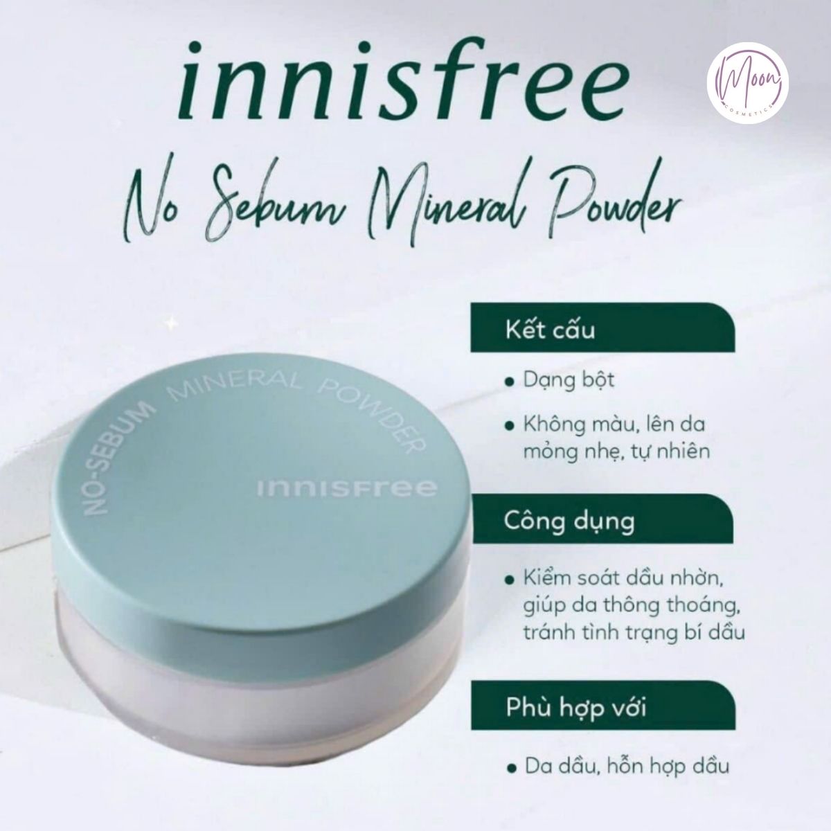 Phấn phủ Innisfree No Sebum Mineral Powder
