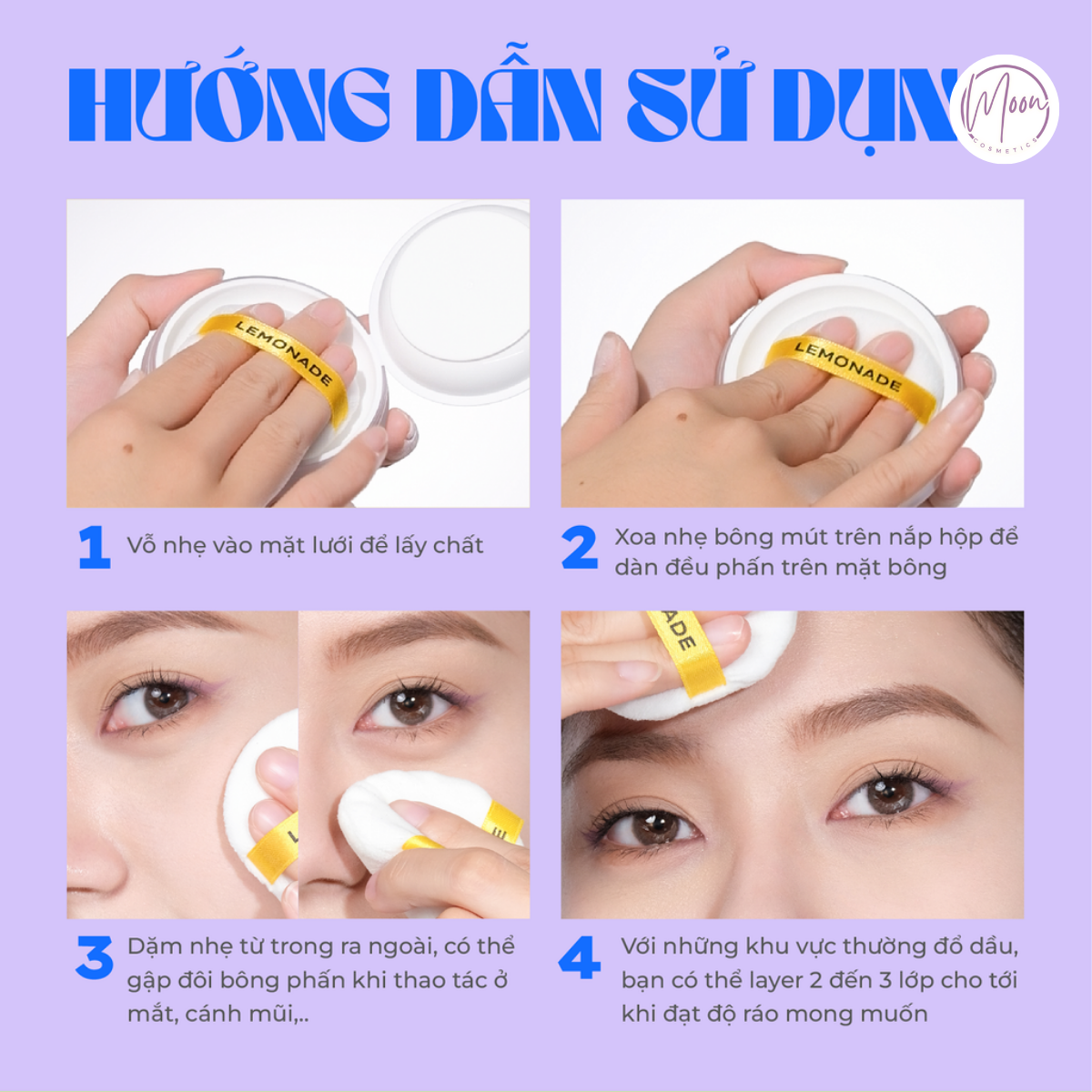 PHẤN PHỦ BỘT LEMONADE SUPER MATTE - KHÓA DẦU MỘT CHIỀU, BỀN BỈ 12H, SPF37 PA+