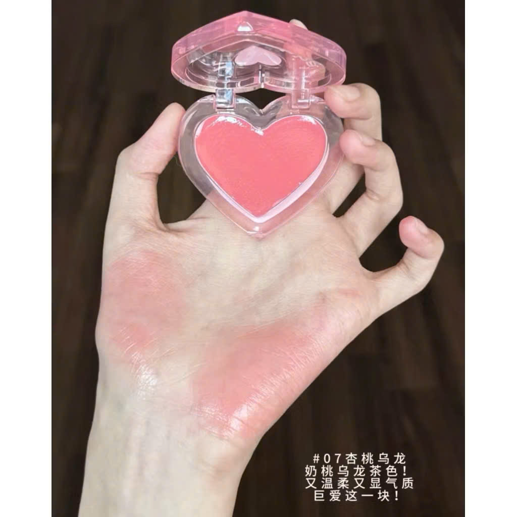 Má Hồng Kem & Highlight Kèm Mút Nukka - Hiệu Ứng Ánh Nước Glowy Căng Bóng