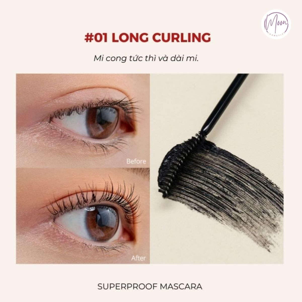 MASCARA CLIO SUPERPROOF - DÀI, DÀY MI & GIỮ CONG HOÀN HẢO SUỐT 24H