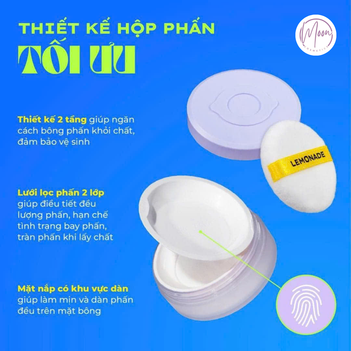 PHẤN PHỦ BỘT LEMONADE SUPER MATTE - KHÓA DẦU MỘT CHIỀU, BỀN BỈ 12H, SPF37 PA+