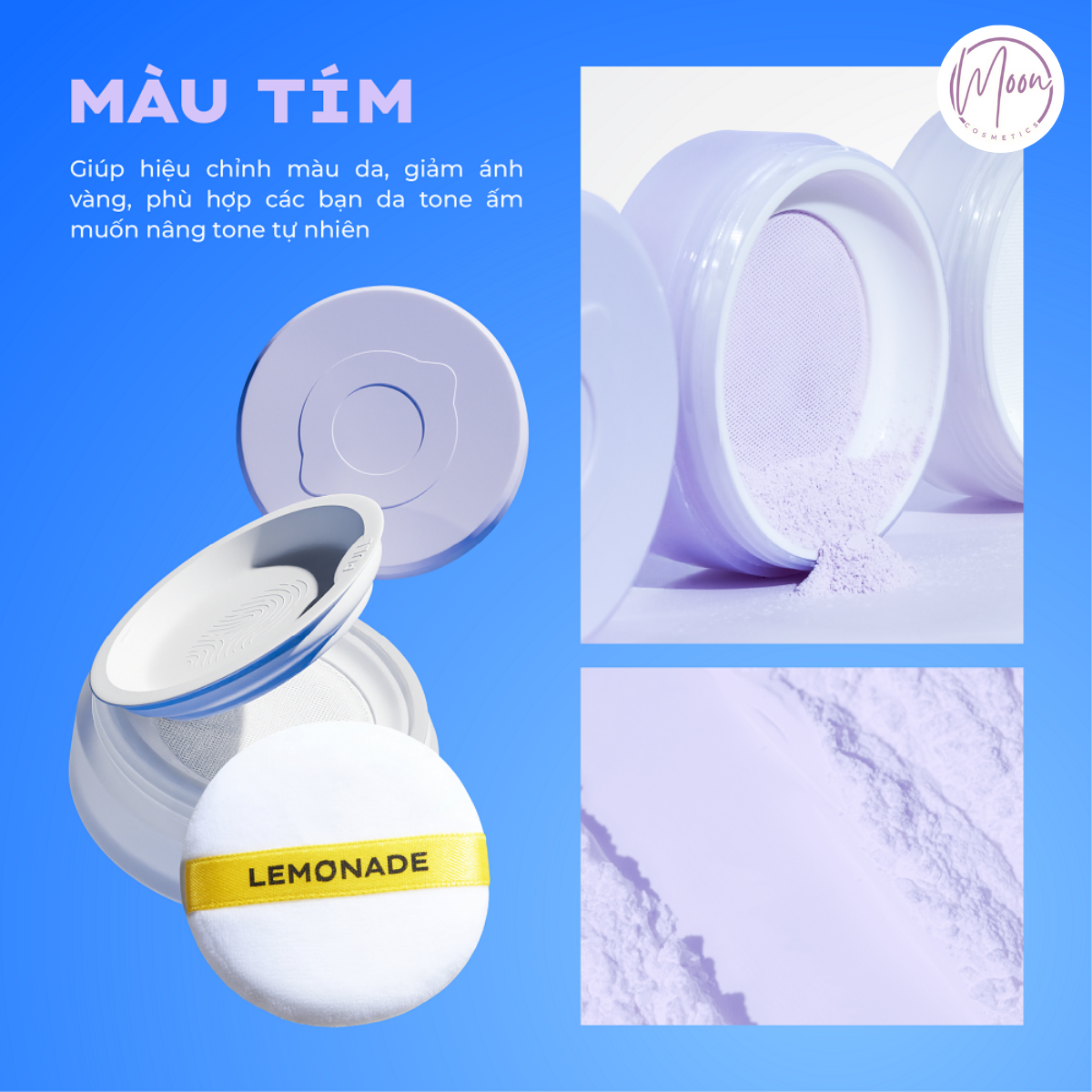 PHẤN PHỦ BỘT LEMONADE SUPER MATTE - KHÓA DẦU MỘT CHIỀU, BỀN BỈ 12H, SPF37 PA+
