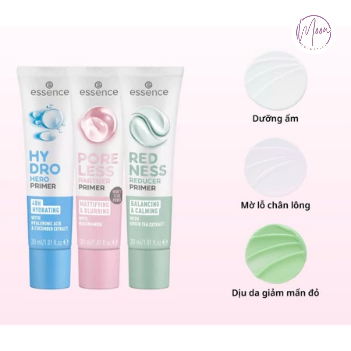 Kem Lót Essence Primer 30ml – Dưỡng Ẩm, Làm Mịn Lỗ Chân Lông