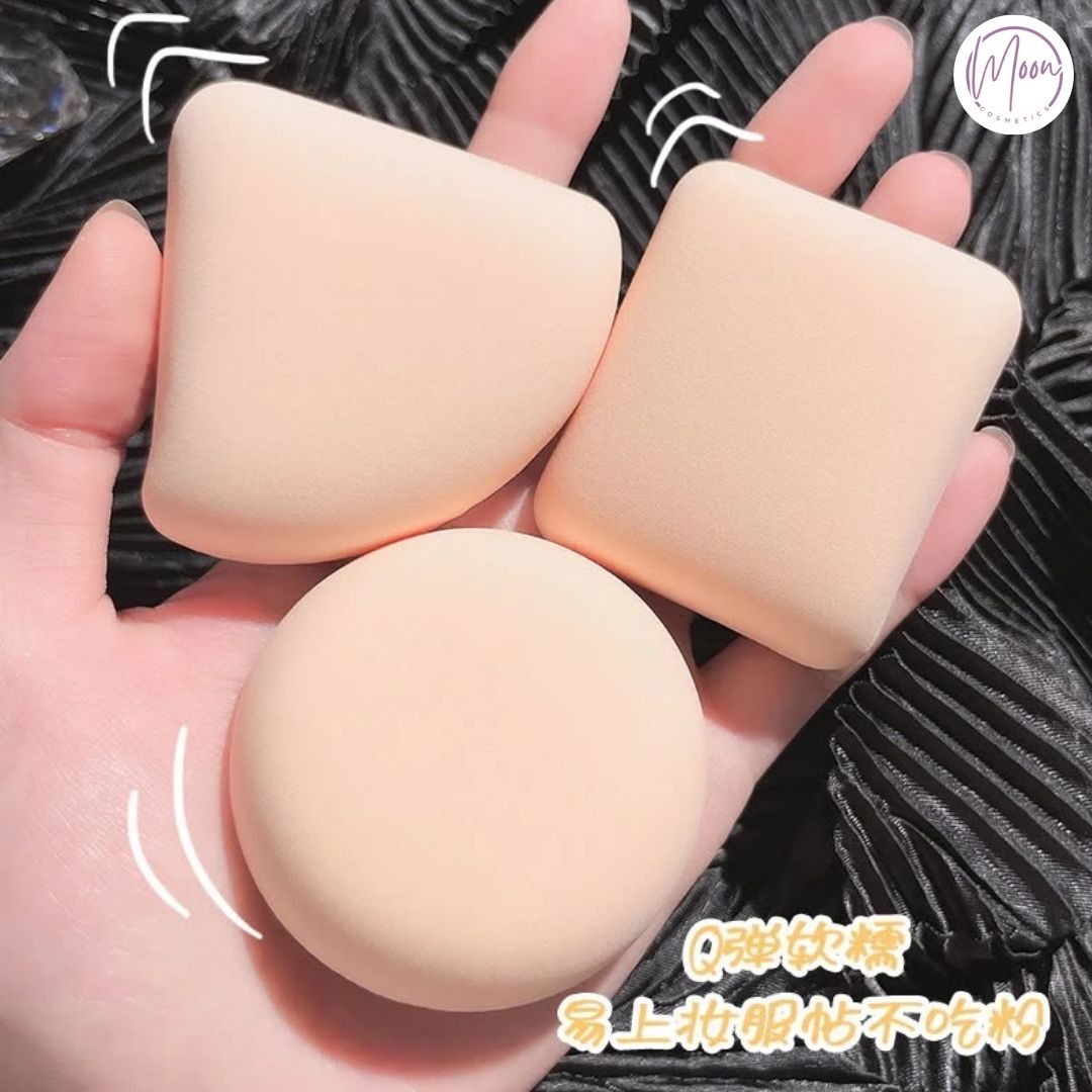 SET 3 MÚT TRANG ĐIỂM PIPL - SỬ DỤNG CẢ KHÔ VÀ ƯỚT, TÁN NỀN MỊN ĐỀU, KHÔNG GÂY MỐC NỀN