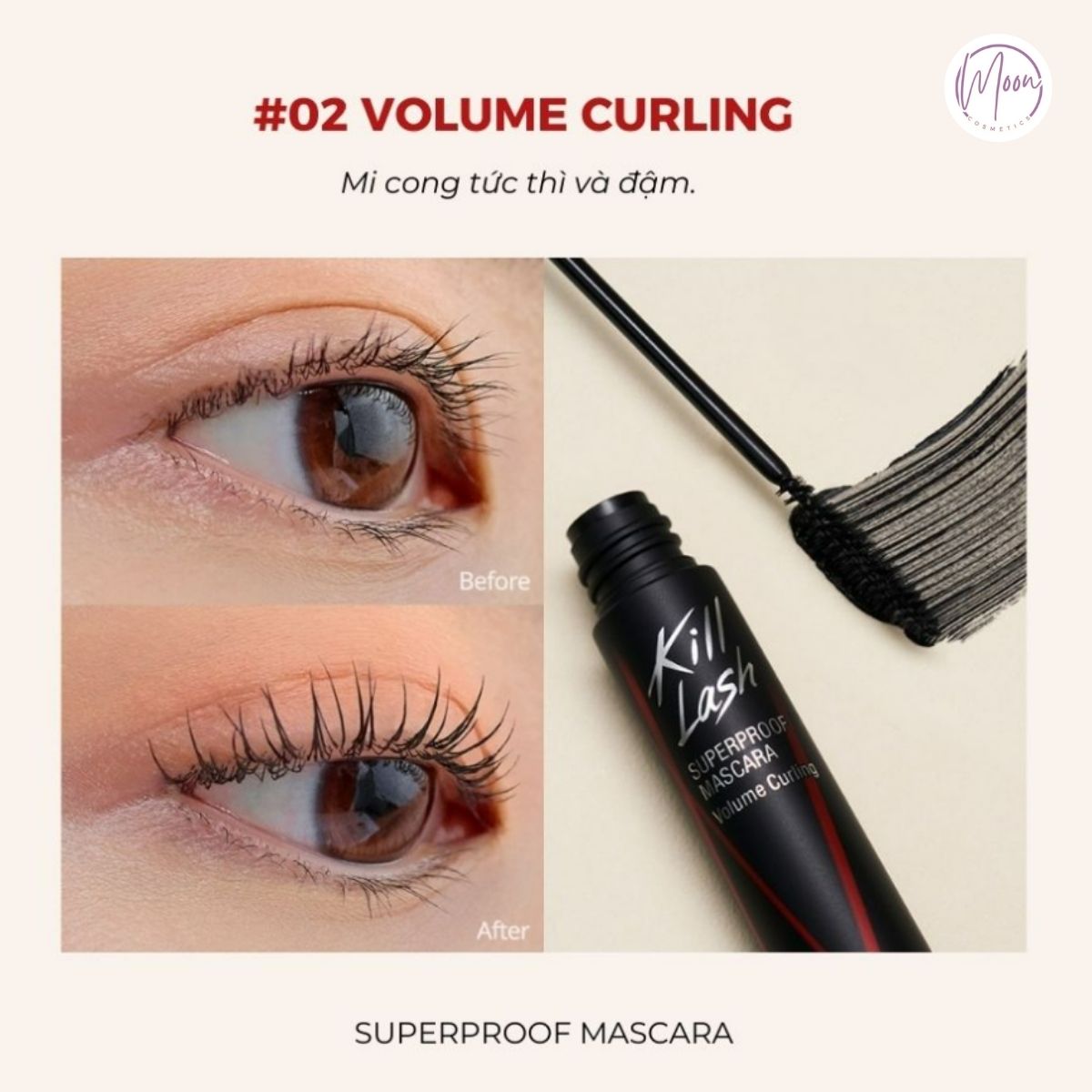 MASCARA CLIO SUPERPROOF - DÀI, DÀY MI & GIỮ CONG HOÀN HẢO SUỐT 24H