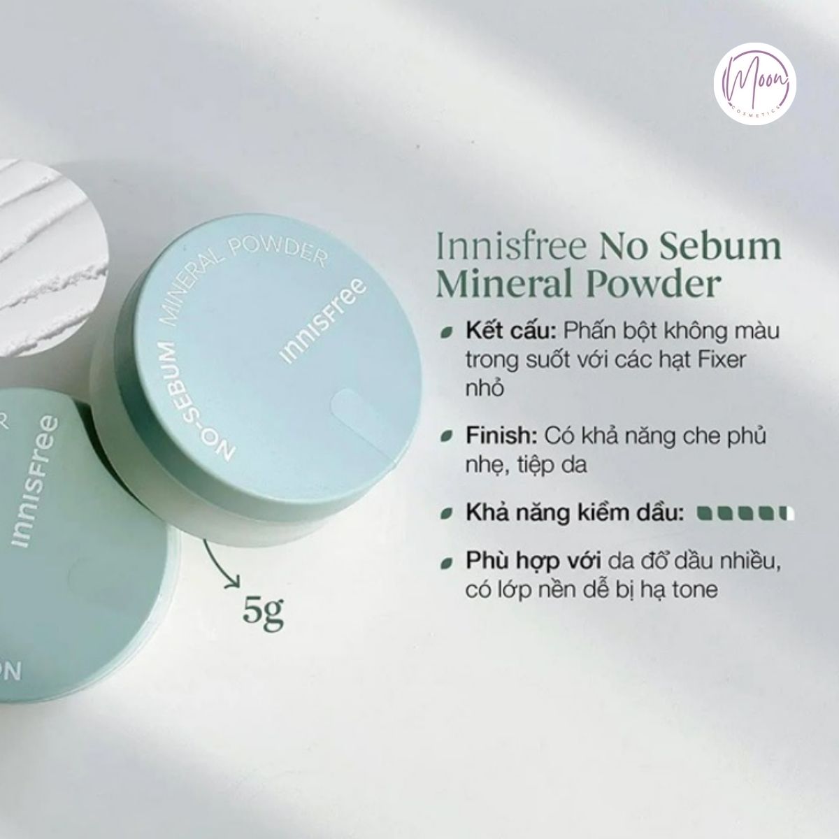Phấn phủ Innisfree No Sebum Mineral Powder