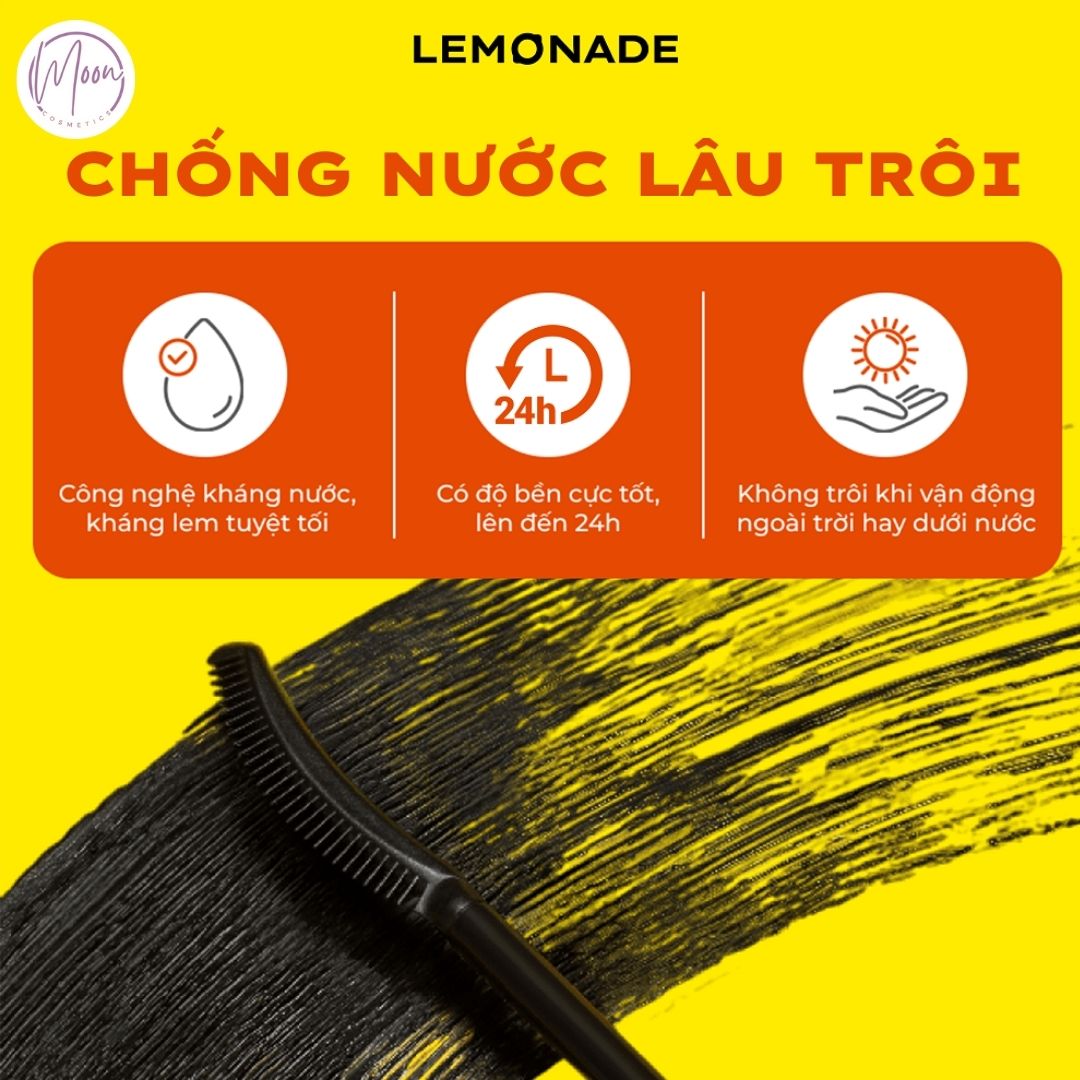 MASCARA LEMONADE SOARING | CHUỐT MI CONG DÀI TƠI MI, CHỐNG NƯỚC, KHÔNG VÓN CỤC, KHÔNG LEM