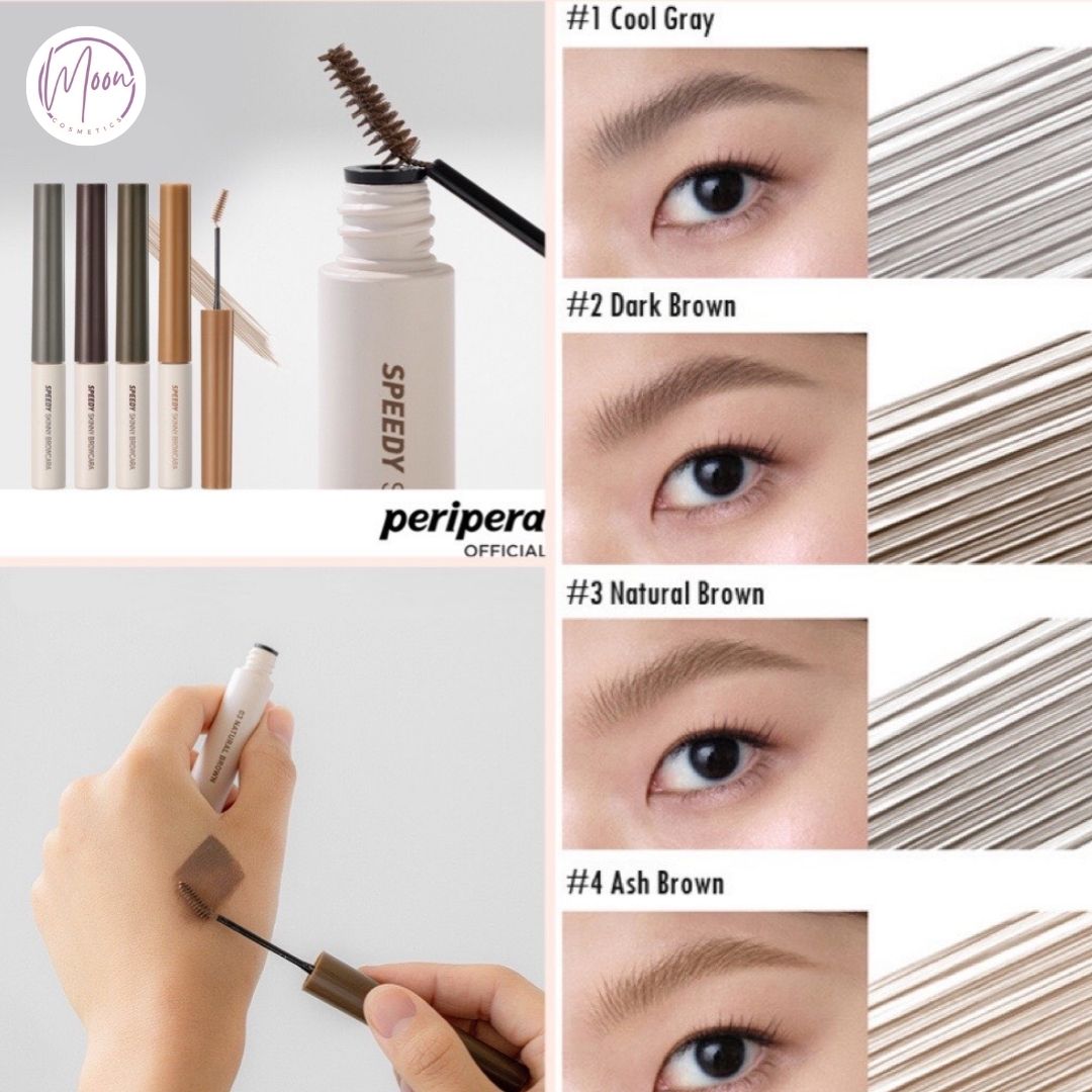 MASCARA MÀY PERIPERA SPEEDY SKINNY BROW – ĐẦU LÔNG MẢNH, TẠO SỢI TỰ NHIÊN, LÊN MÀU BỀN