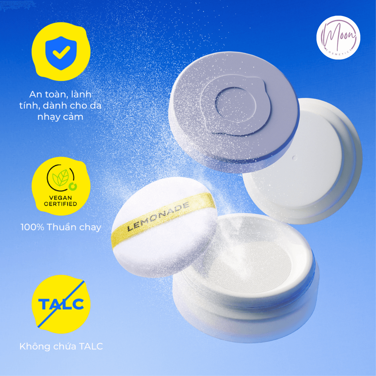 PHẤN PHỦ BỘT LEMONADE SUPER MATTE - KHÓA DẦU MỘT CHIỀU, BỀN BỈ 12H, SPF37 PA+
