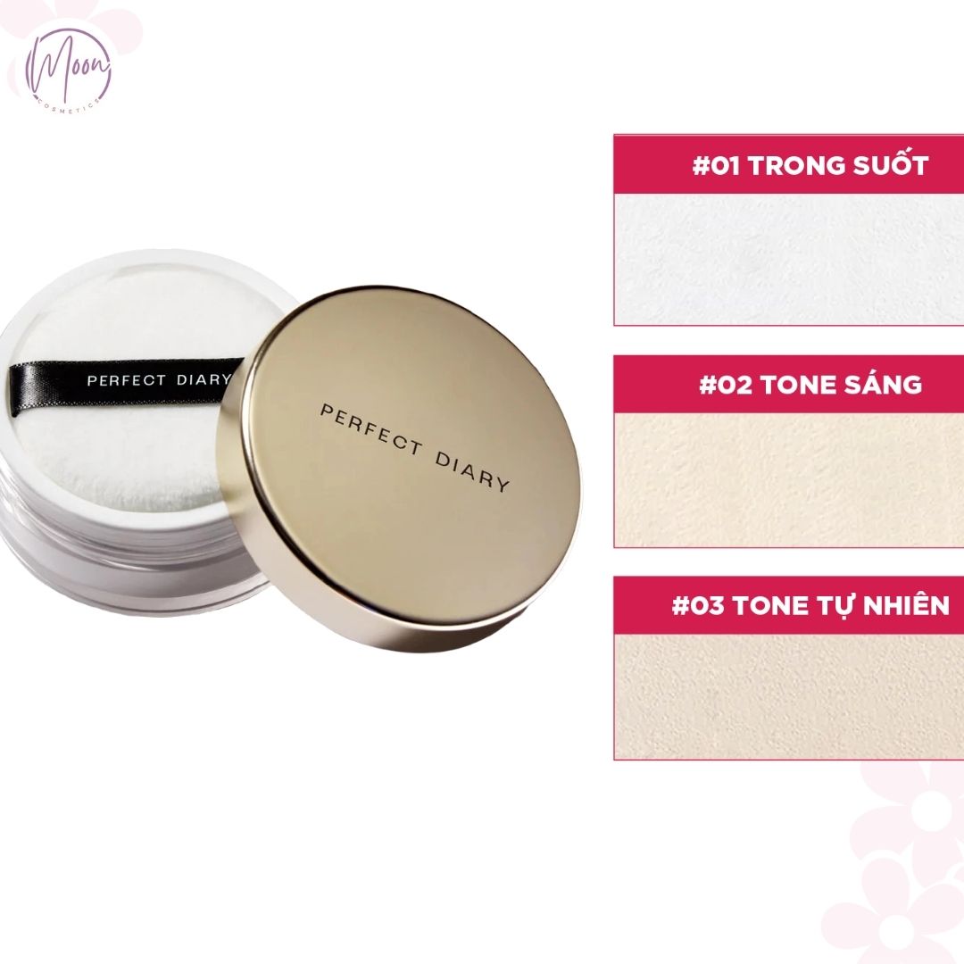 PHẤN PHỦ BỘT PERFECT DIARY | KIỀM DẦU HIỆU QUẢ, GIÚP DA KHÔ THOÁNG, LỚP NỀN MỊN MÀNG, KHÔNG GÂY MỐC
