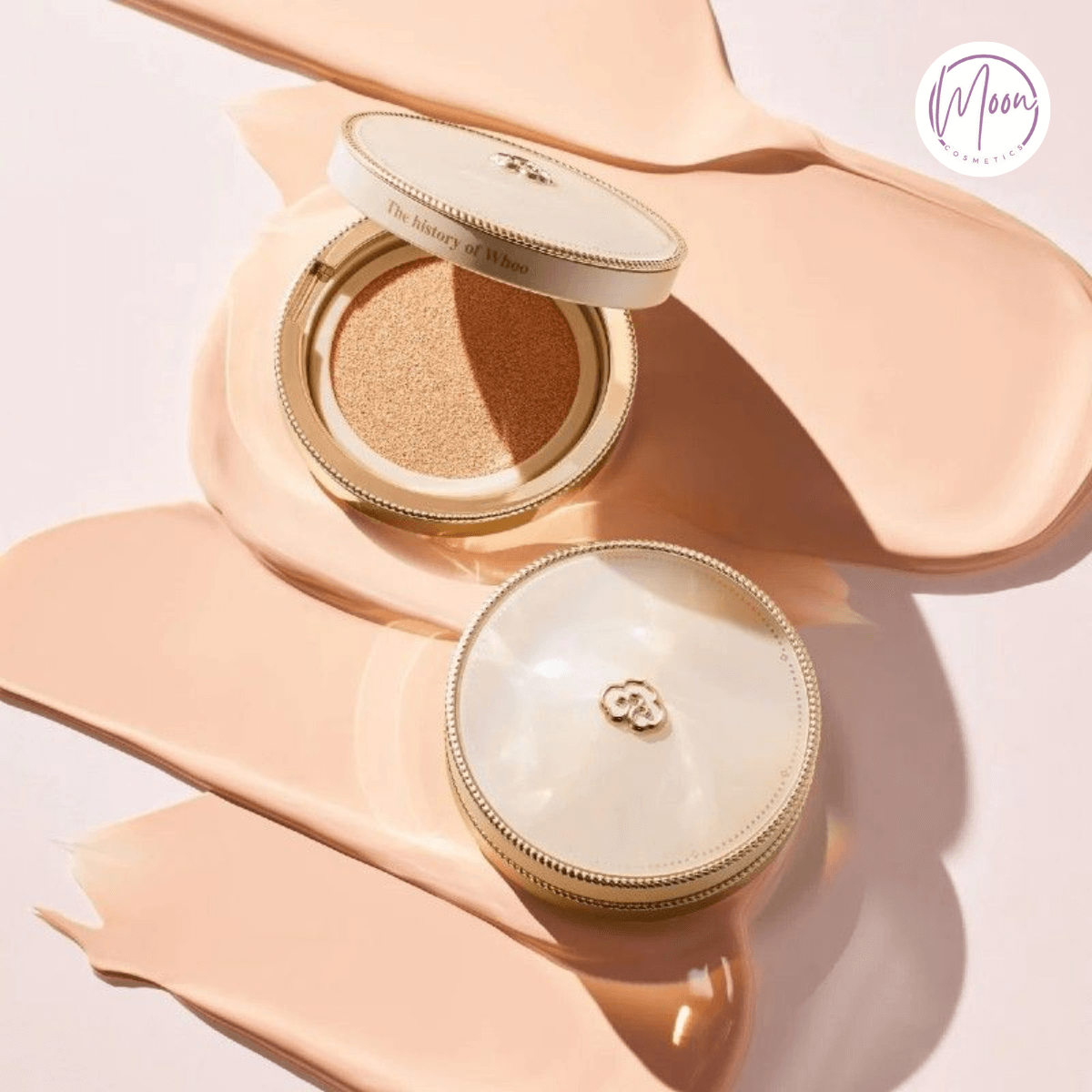 Set phấn nước Cushion WHOO Vàng Luxury
