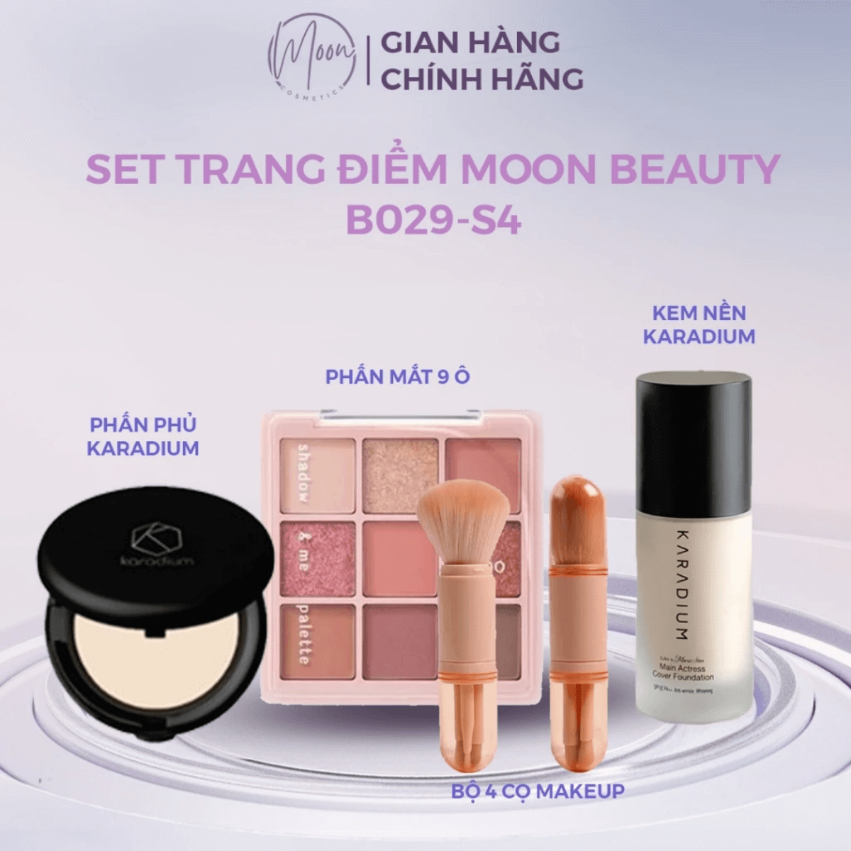 [Set Makeup] Bộ 4 Món Makeup Moon