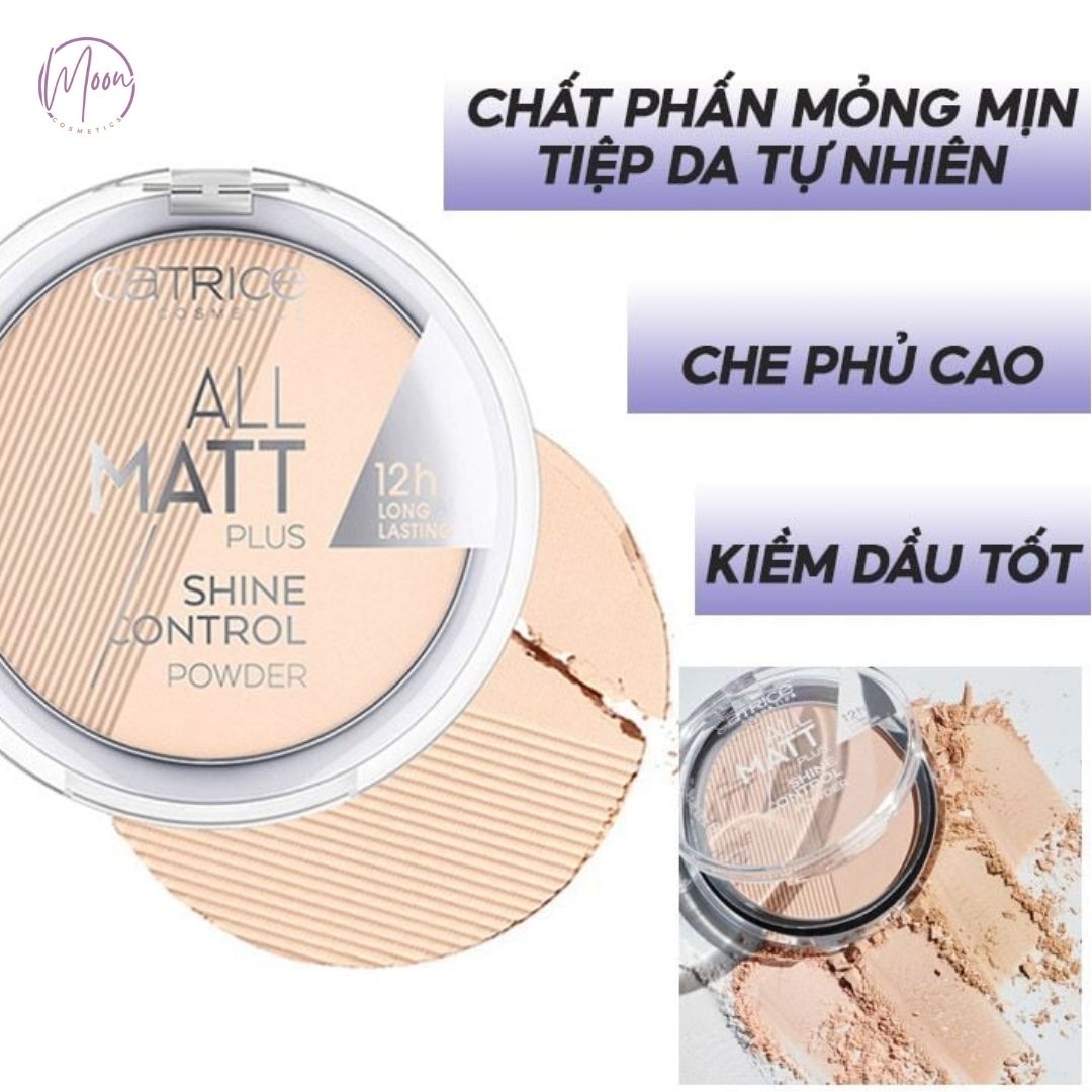 PHẤN PHỦ NÉN CATRICE KIỀM DẦU 01 – MỊN LÌ, KIỂM SOÁT NHỜN, HOÀN THIỆN LỚP MAKEUP