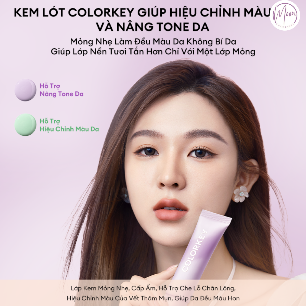 KEM LÓT COLORKEY 30G - NÂNG TÔNG, HIỆU CHỈNH MÀU DA XỈN