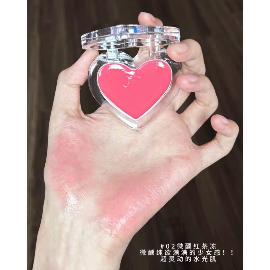 Má Hồng Kem & Highlight Kèm Mút Nukka - Hiệu Ứng Ánh Nước Glowy Căng Bóng