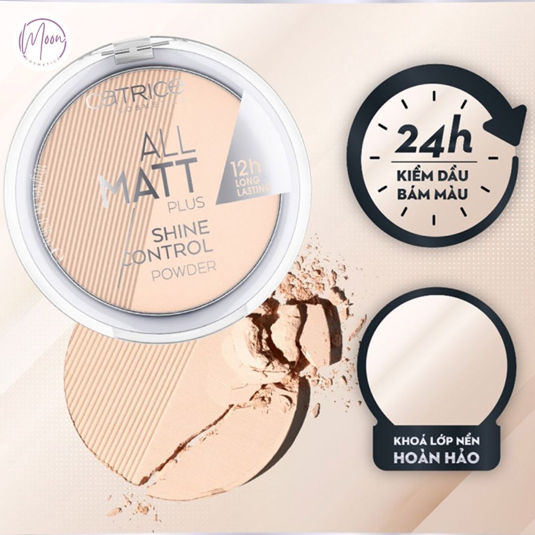 PHẤN PHỦ NÉN CATRICE KIỀM DẦU 01 – MỊN LÌ, KIỂM SOÁT NHỜN, HOÀN THIỆN LỚP MAKEUP