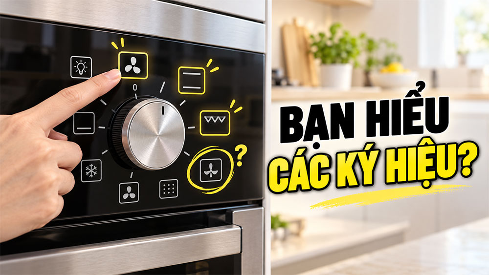 Biểu tượng trên lò nướng mà nhiều người không biết ý nghĩa