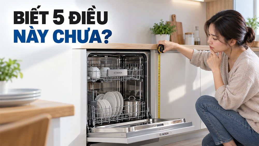 Đừng mua máy rửa bát nếu chưa biết 5 điều này