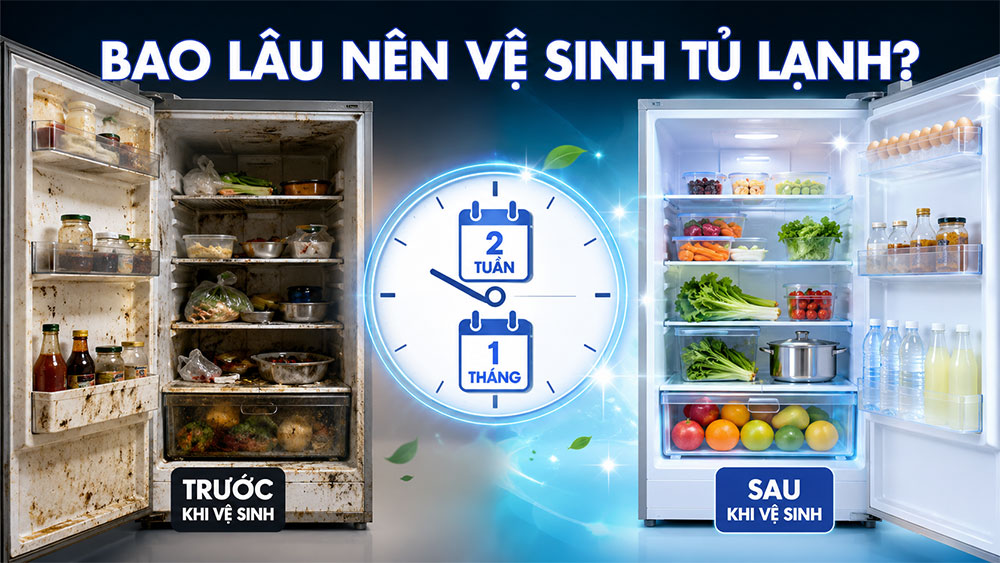 Bao lâu nên vệ sinh tủ lạnh một lần?