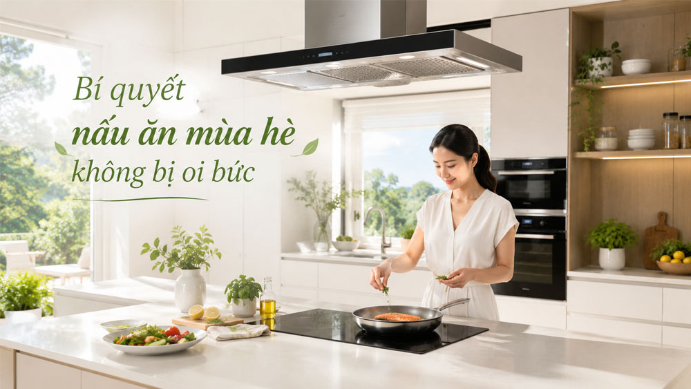 Bí quyết nấu ăn mùa hè không bị oi bức