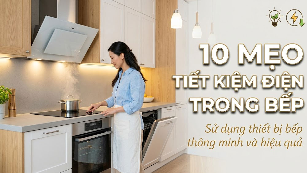 10 mẹo sử dụng thiết bị bếp giúp tiết kiệm điện