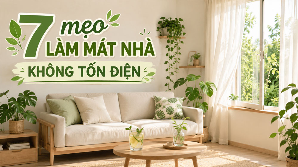 7 mẹo làm mát nhà không tốn điện giúp không gian sống luôn dễ chịu mùa nắng nóng