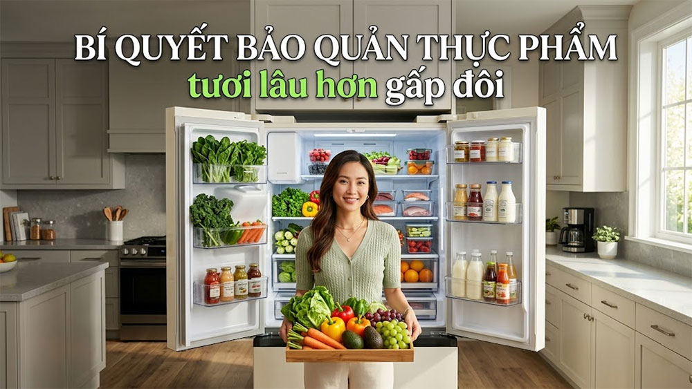 Bí quyết bảo quản thực phẩm tươi lâu hơn gấp đôi