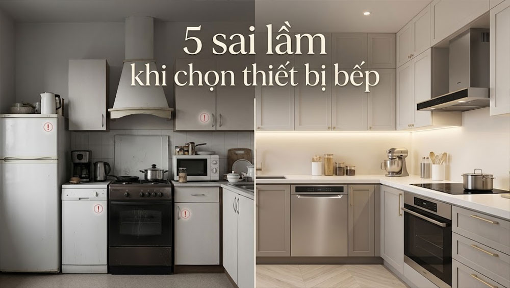 5 sai lầm phổ biến khi chọn thiết bị bếp khiến bạn tốn tiền