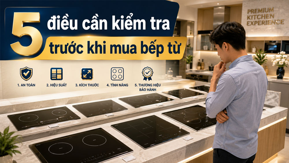 Đừng mua bếp từ trước khi kiểm tra 5 điều này