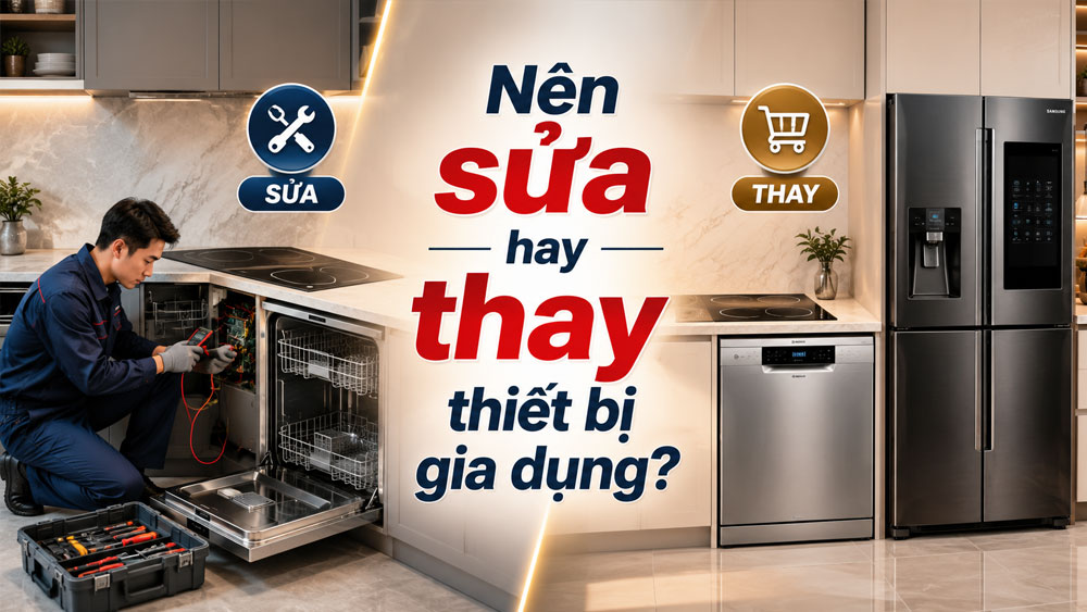Khi nào nên sửa và khi nào nên thay thiết bị gia dụng?