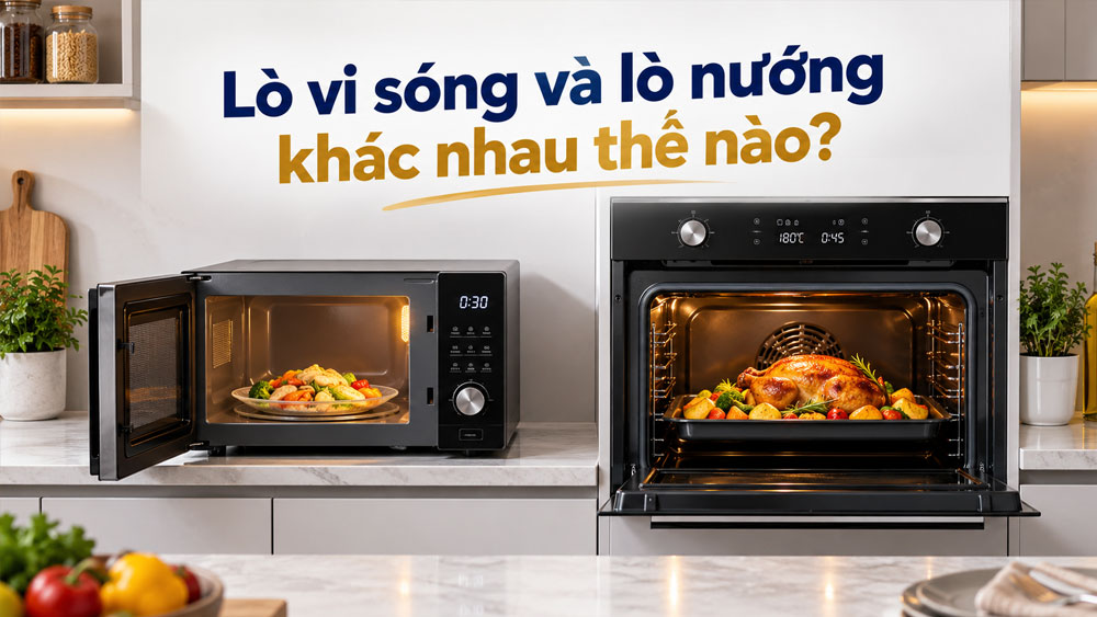 Lò vi sóng và lò nướng khác nhau nhiều hơn bạn tưởng