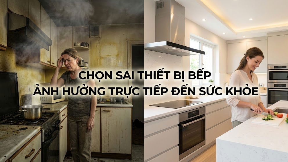 Chọn sai thiết bị bếp có thể ảnh hưởng sức khỏe