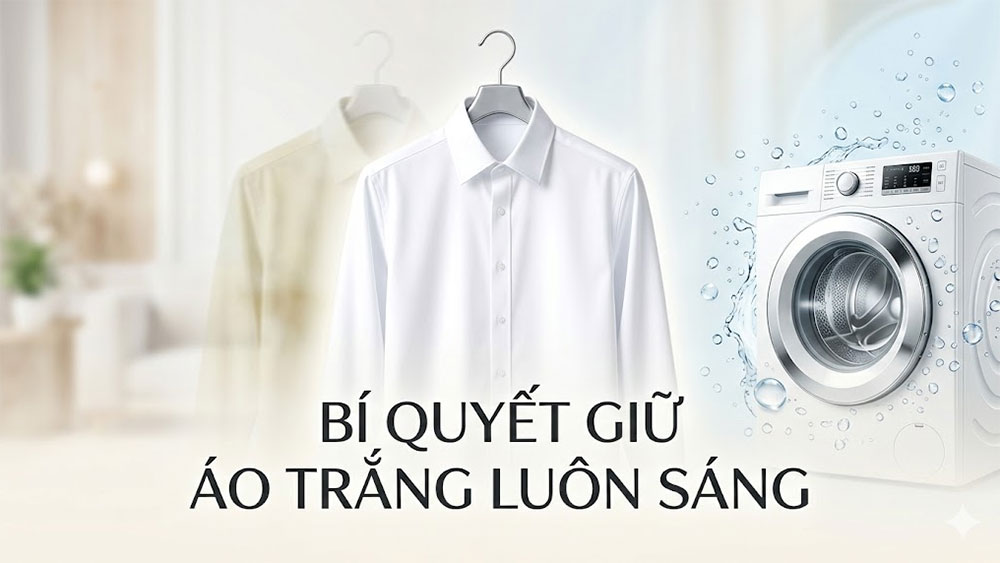 Bí quyết giặt đồ trắng không bị ố vàng