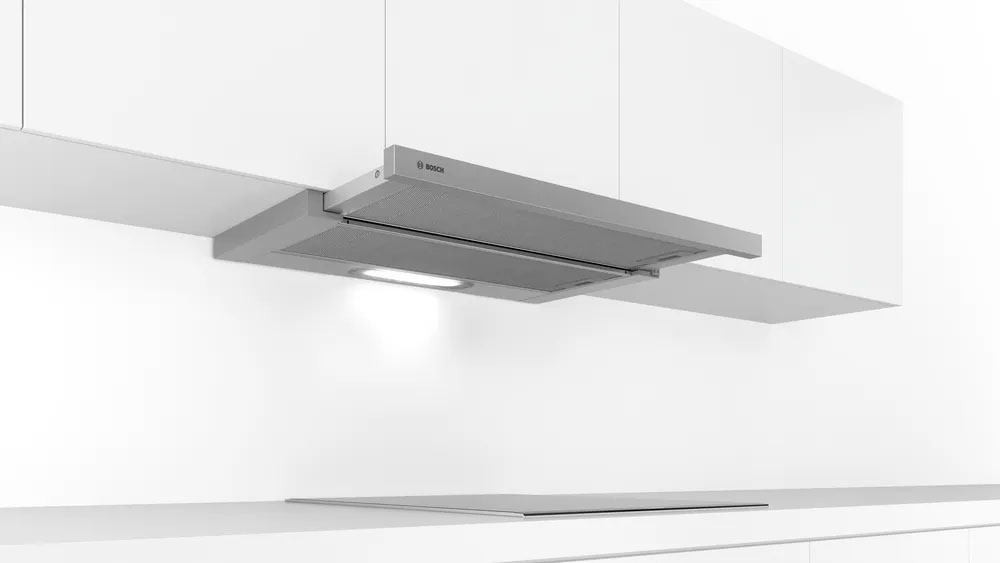 Máy hút mùi Bosch DFT93AC50 Series 4 lắp âm tủ màu bạc sang trọng