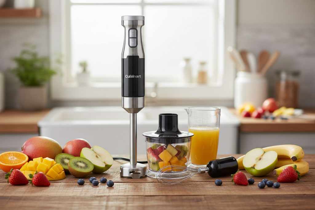 Máy xay sinh tố cầm tay Cuisinart CSB-136HK thiết kế nhỏ gọn, sang trọng