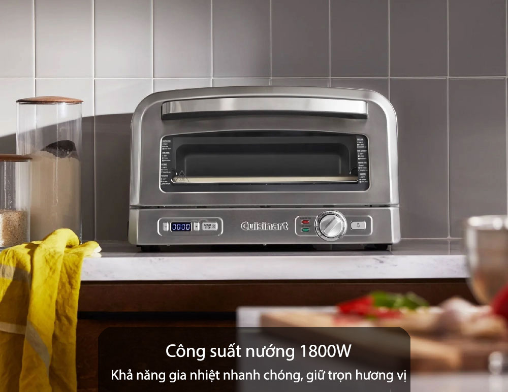 Nướng nhanh với công suất lên tới 1800W