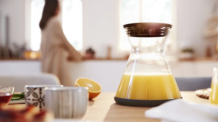 Máy vắt cam Bosch MCP72GPB với bình thủy tinh không chứa BPA, an toàn cho sức khỏe